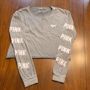 Victoria Secret PINK Cropped Longsleeve Tshirt